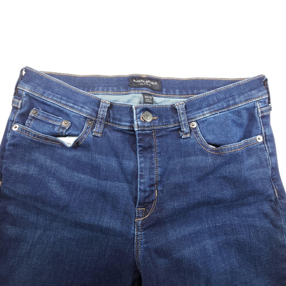 Banana Republic Sculpt Skinny Womens 30 Blue Dark Wash Stretch Denim